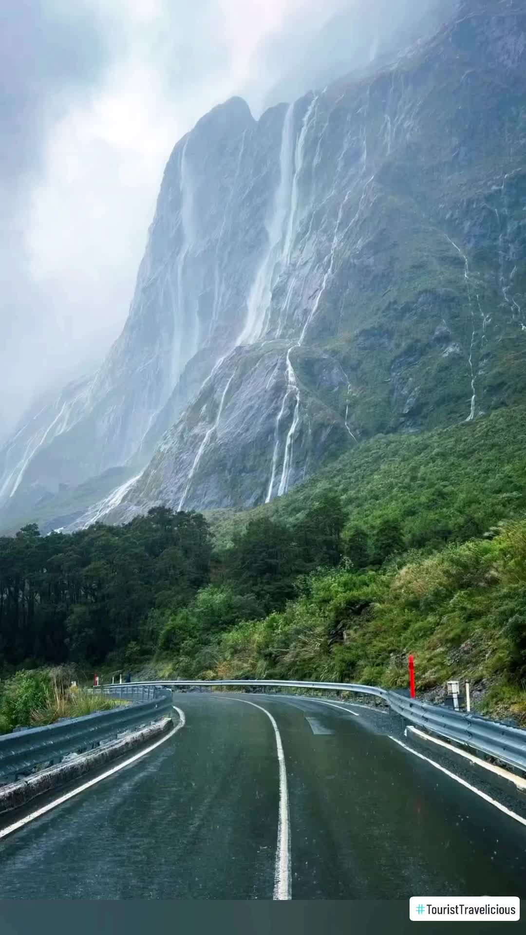 ✨ Fiordland, NZ comes alive in the heavy rain ☔☔☔ New Zealand has some of the most incredible scenery on earth, especially Fiordland National Park. During rainstorms, these valleys are filled with thousands of incredible pumping waterfalls. It's the best mood ever. This park is so home to the famous Milford Sound, along with many other incredible hikes. This is a must-see location if you visit New Zealand #nz #newzealand #nzmustdo #travel #newzelandtravel #heaven #mountains #rain #outdoors #cinematic #nature #moody #2024 #beautifuldestinations #trending #viralvideo #trendingvideo #nz #nztiktok #newzealandtiktok #newzeland #waterfalls #rainyday #traveling #hiking