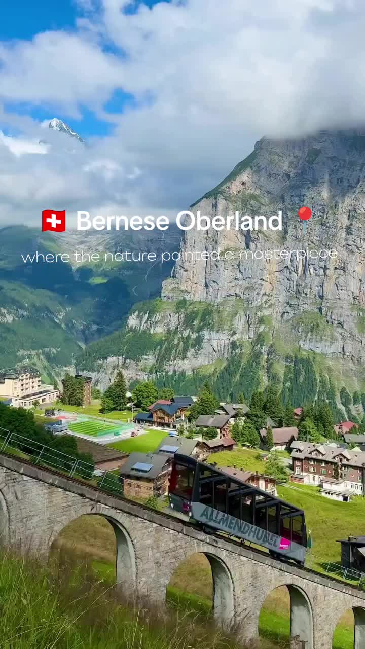 🏔️ BERNSE OBERLAND: ALPINE WONDERS AWAIT! ✨❄️ Explore the Bernese Oberland&rsquo;s stunning beauty! 🏔️🌊 From Giessbach Waterfall to Lauterbrunnen Valley, ride the Almendhubel Funicular, sail Lake Brienz, and visit Grindelwald. swissaround&rsquo;s photo captures the magic! 📷🌄   🌟 Why you&rsquo;ll love it:   🏞️ Cascading waterfalls.   ⛰️ Panoramic mountain views.   ✨ Fairy-tale alpine vibes!   📍 Bernese Oberland, Switzerland   🎥 More Swiss gems 👉 http://bit.ly/swiss-travel-tips   🎟️ Plan your trip! DM @myswitzerlandtrips   📷 Credits: swissaround   #BerneseOberland #SwissAlps #SwitzerlandTravel #Lauterbrunnen #Grindelwald