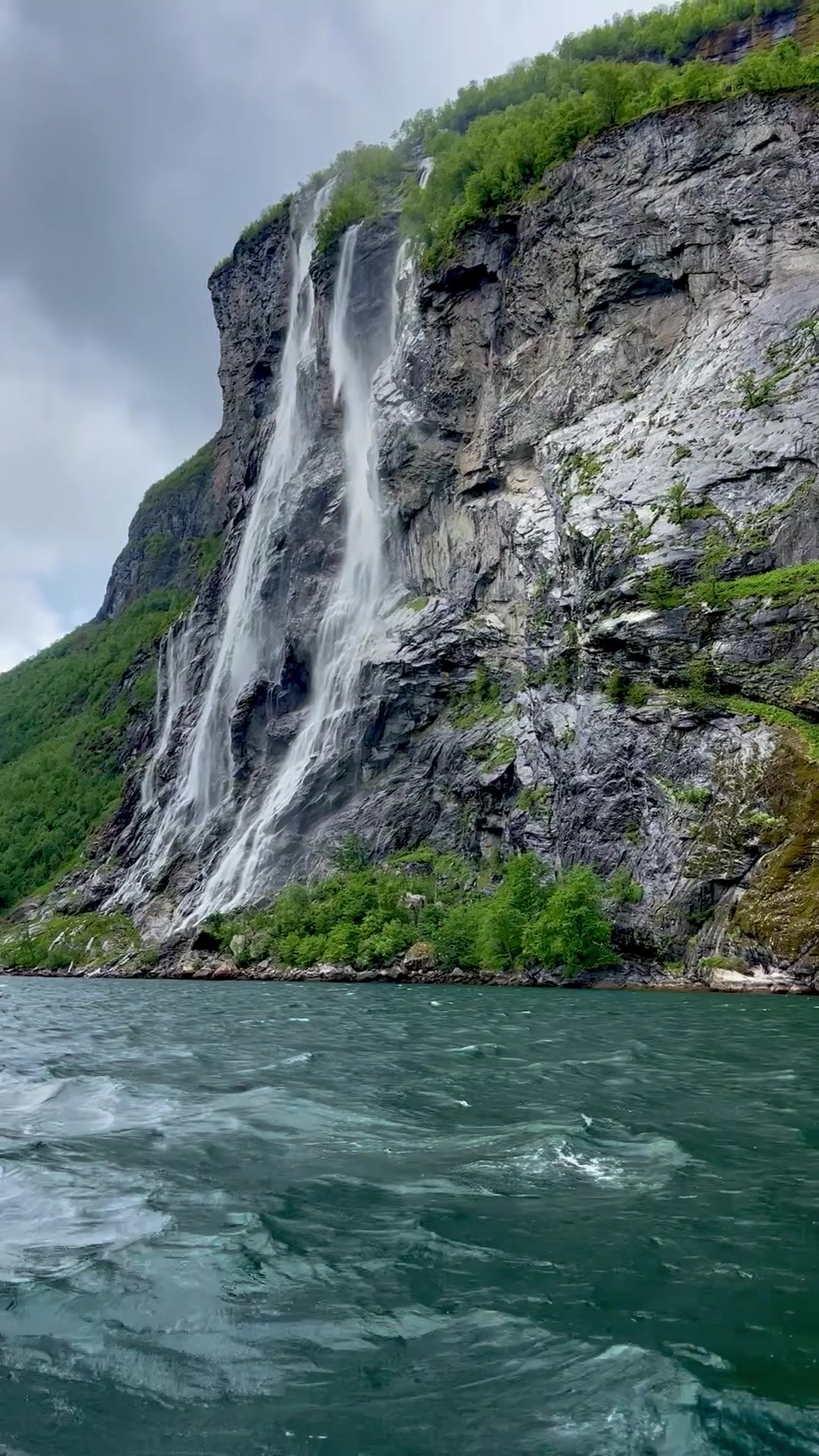 I left my heart in Hellesylt &hearts;️#pandocruises #fjords #norway🇳🇴 #waterfall #fyp
