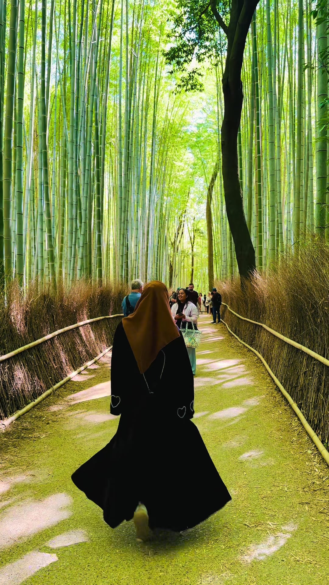 ✨ Arashiyama ✨The Arashiyama Bamboo Forest is one of Japan's most famous natural and spiritual attractions.Bamboo symbolizes strength, flexibility, and good luck in Japanese culture. It is also believed that the forest was originally cultivated to protect local temples against evil forces.Despite being a place of peace, it has nothing of peace because it is super crowded (see the last video) 😂 and it has to be, because a beauty like this is worth visiting at any time of the year! Thank you AI for removing all the people from my photo Hahaha much better and faster than looking for my little spot in the sun!Another one off the bucket list ✅#onthisday #trip #tamil #love #india #travel